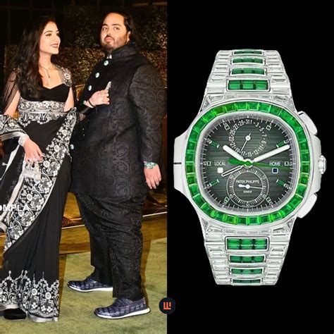 patek philippe nautilus anant ambani|anant ambani wedding watches.